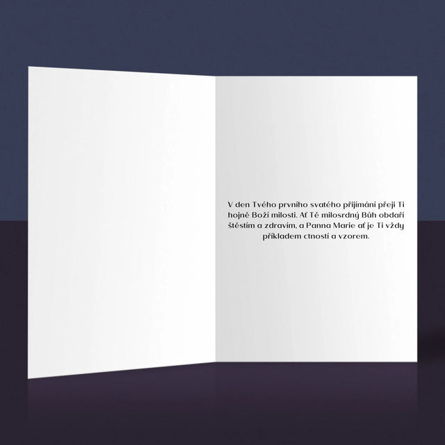 Fotokoláž: První Přijímání Kříž - Přání