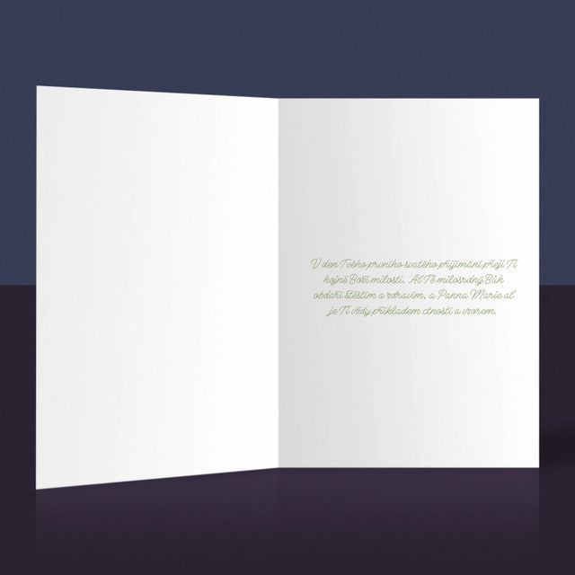 Fotka A Textem: Památka Na Svaté Přijímání Sedmikrásky - Přání