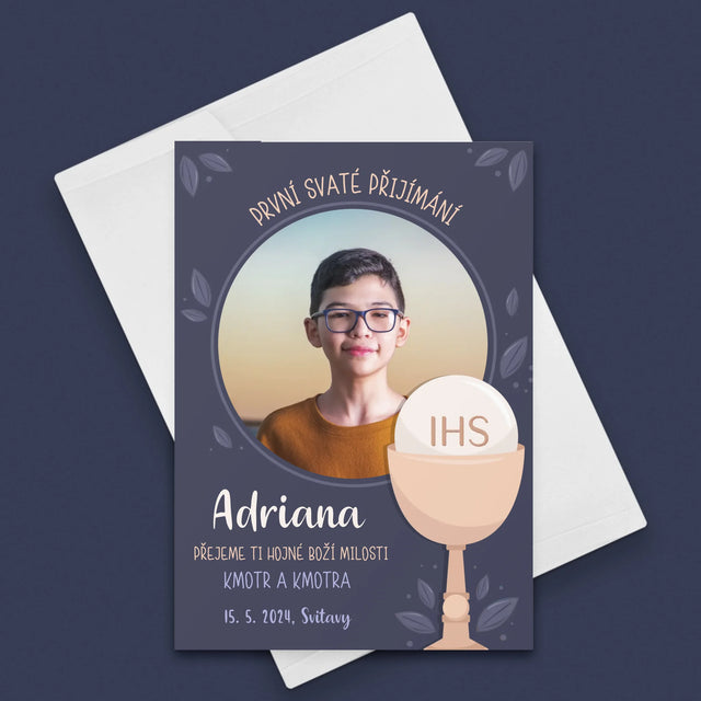 Fotka A Textem: První Svaté Přijímání - Přání