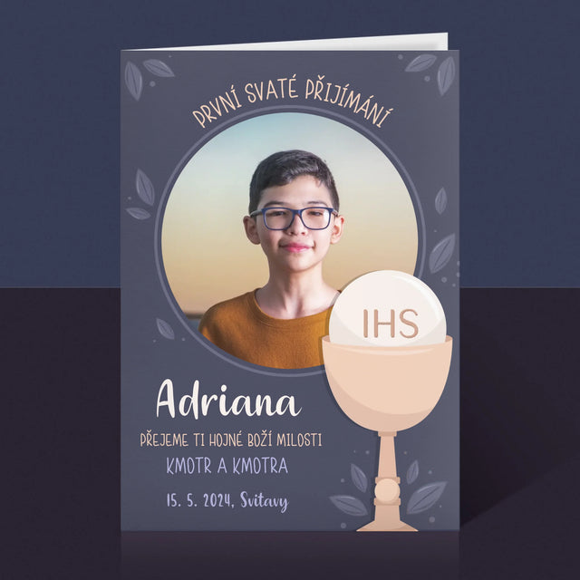 Fotka A Textem: První Svaté Přijímání - Přání