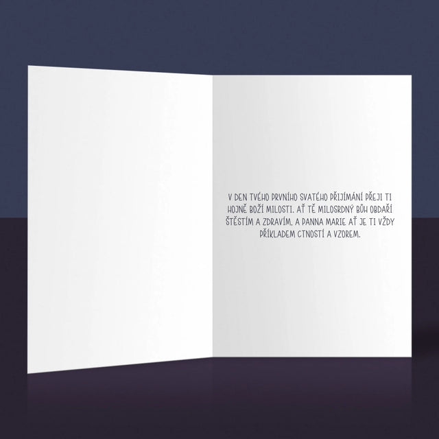 Fotka A Textem: První Svaté Přijímání - Přání