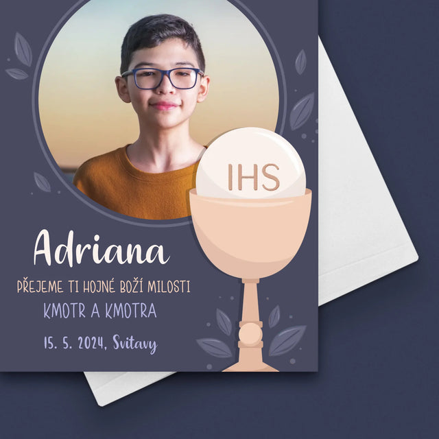 Fotka A Textem: První Svaté Přijímání - Přání