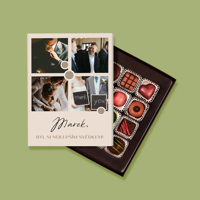 Fotokoláž: Děkovná Koláž Pro Svědka - Pralinky