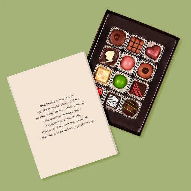Fotka A Textem: Diplom Pro Učitele - Pralinky