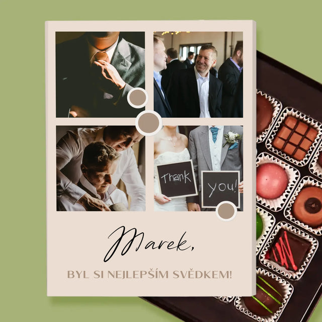 Fotokoláž: Děkovná Koláž Pro Svědka - Pralinky