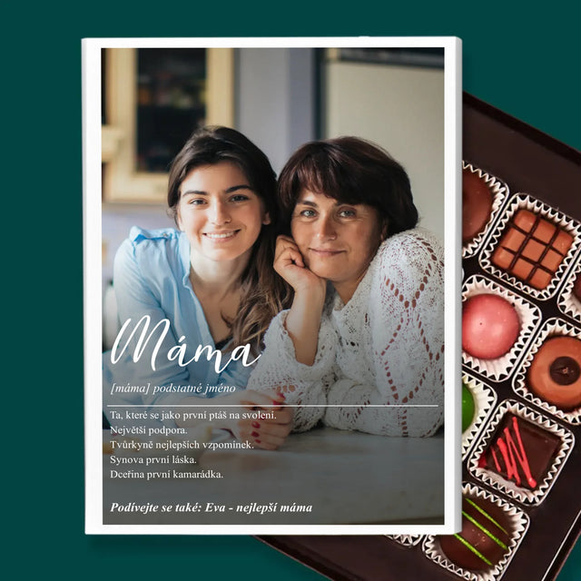 Fotka A Textem: Máma Definice - Pralinky