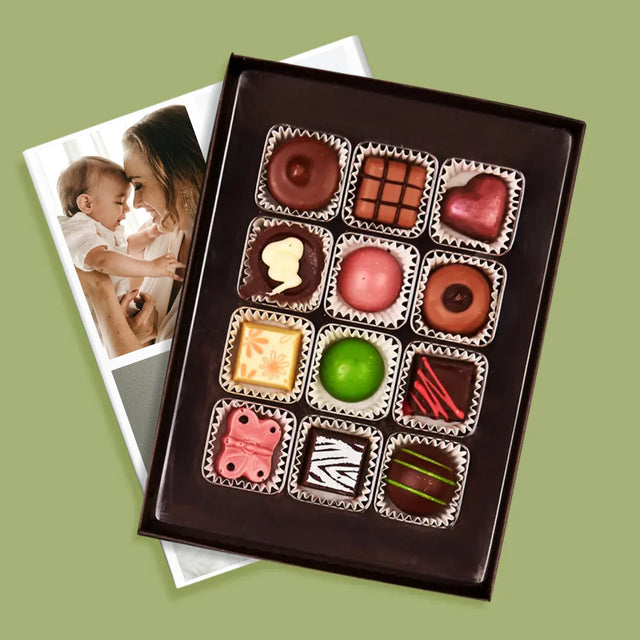 Fotokoláž: První Den Matek - Pralinky