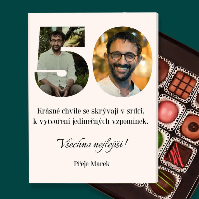 Slovo Z Fotek: 50. Narozeniny - Pralinky