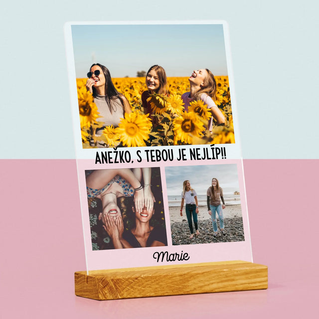 Fotokoláž: Nejlepší Kamarádky - Tisk Na Akrylovém Skle