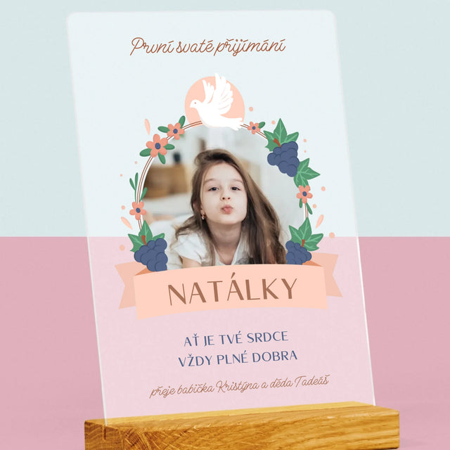 Fotka A Textem: Dobro V Srdci Přijímání - Tisk Na Akrylovém Skle