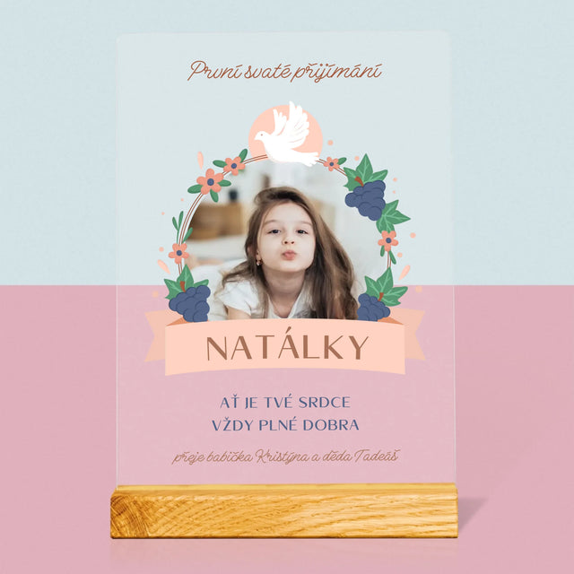 Fotka A Textem: Dobro V Srdci Přijímání - Tisk Na Akrylovém Skle