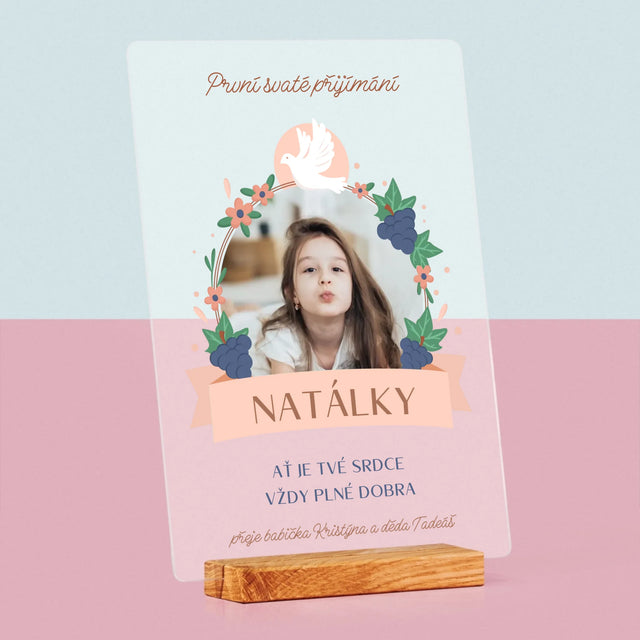 Fotka A Textem: Dobro V Srdci Přijímání - Tisk Na Akrylovém Skle