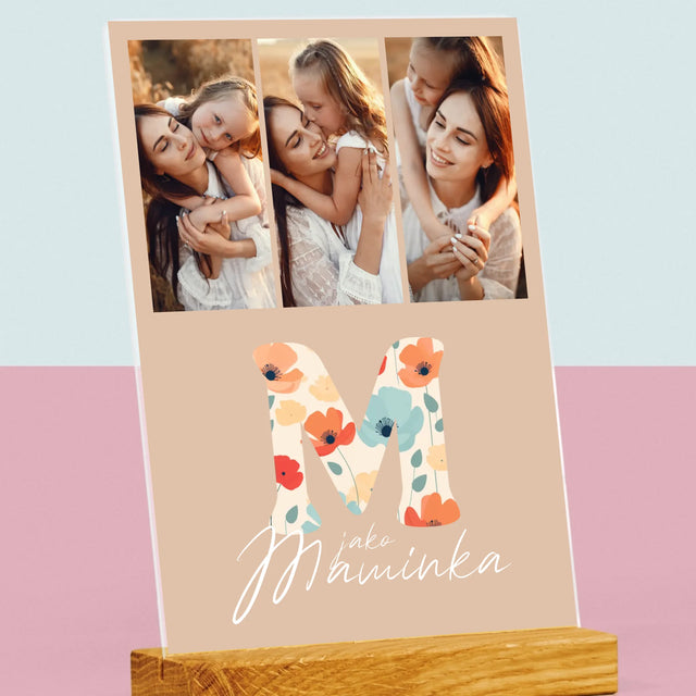 Fotokoláž: M Jako Maminka - Tisk Na Akrylovém Skle
