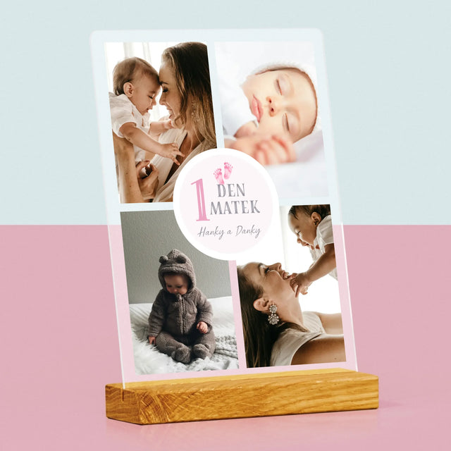 Fotokoláž: První Den Matek - Tisk Na Akrylovém Skle
