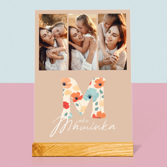 Fotokoláž: M Jako Maminka - Tisk Na Akrylovém Skle