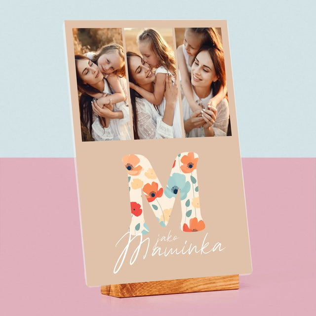 Fotokoláž: M Jako Maminka - Tisk Na Akrylovém Skle