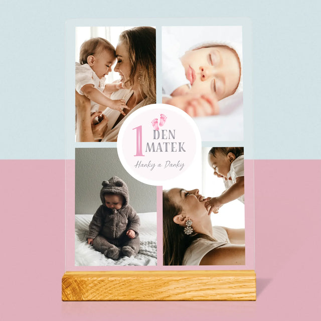 Fotokoláž: První Den Matek - Tisk Na Akrylovém Skle