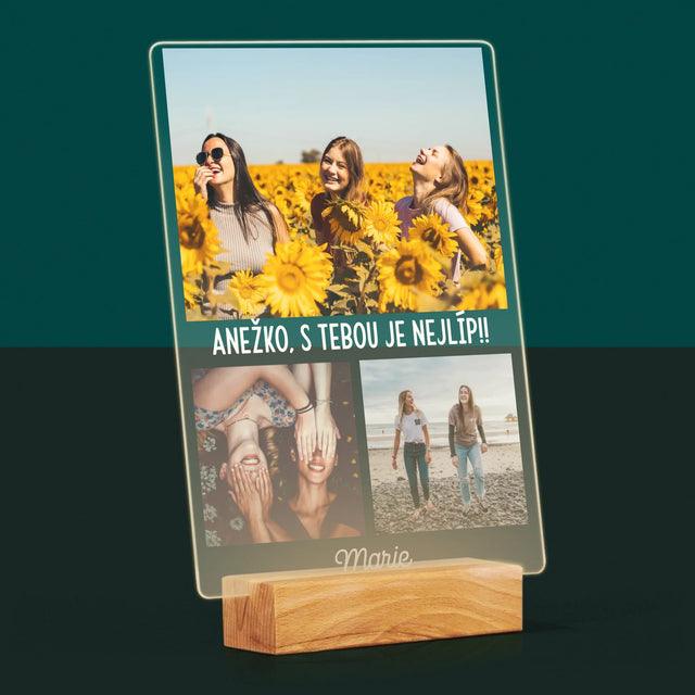 Fotokoláž: Nejlepší Kamarádky - Tisk Na Akrylovém Skle