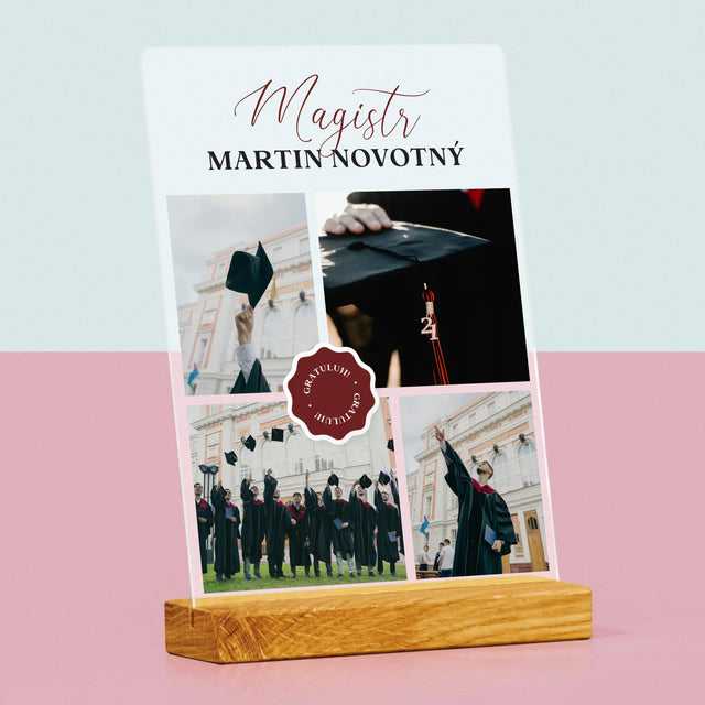 Fotokoláž: Magistr - Tisk Na Akrylovém Skle