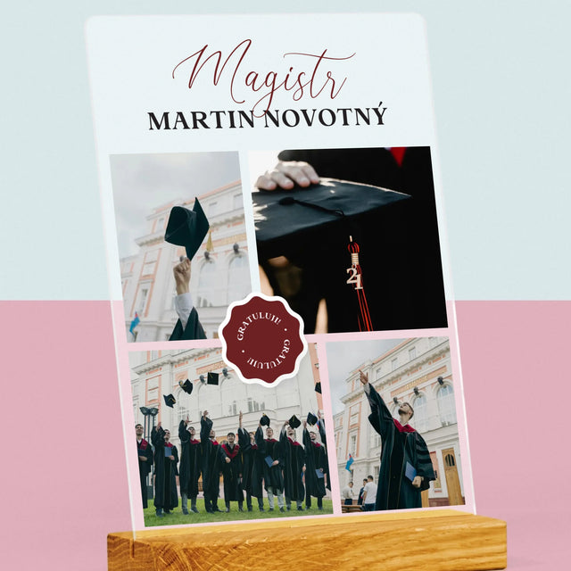 Fotokoláž: Magistr - Tisk Na Akrylovém Skle