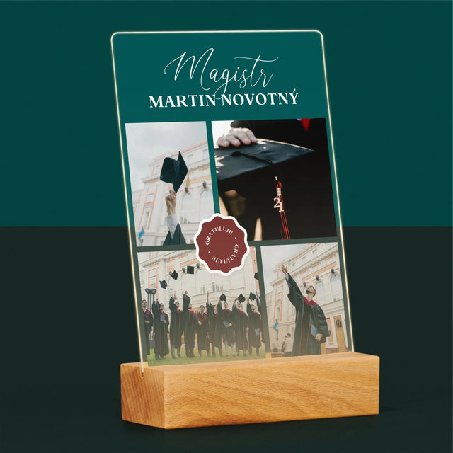 Fotokoláž: Magistr - Tisk Na Akrylovém Skle