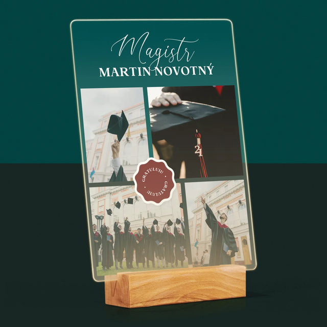 Fotokoláž: Magistr - Tisk Na Akrylovém Skle