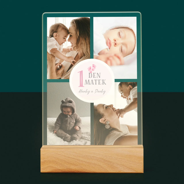 Fotokoláž: První Den Matek - Tisk Na Akrylovém Skle