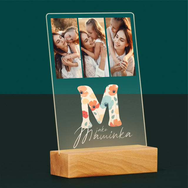 Fotokoláž: M Jako Maminka - Tisk Na Akrylovém Skle