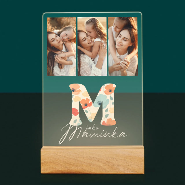 Fotokoláž: M Jako Maminka - Tisk Na Akrylovém Skle