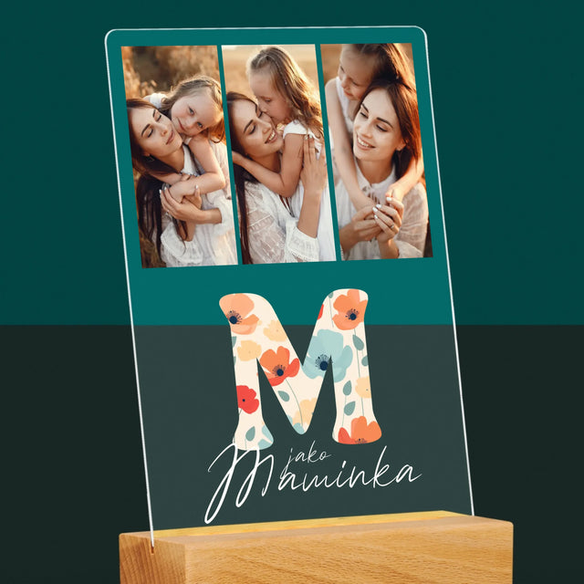 Fotokoláž: M Jako Maminka - Tisk Na Akrylovém Skle