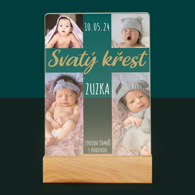 Fotokoláž: Svatý Křest Kříž - Tisk Na Akrylovém Skle