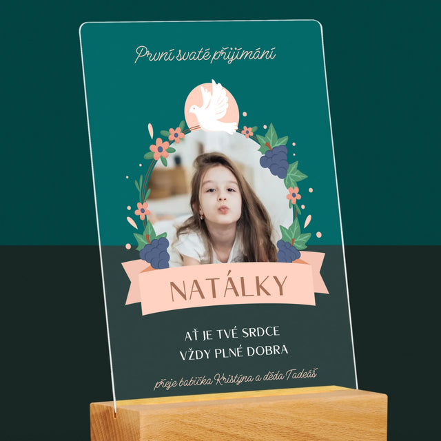 Fotka A Textem: Dobro V Srdci Přijímání - Tisk Na Akrylovém Skle