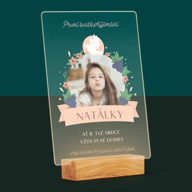 Fotka A Textem: Dobro V Srdci Přijímání - Tisk Na Akrylovém Skle