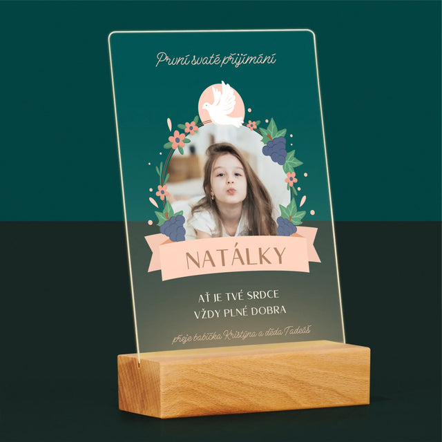 Fotka A Textem: Dobro V Srdci Přijímání - Tisk Na Akrylovém Skle