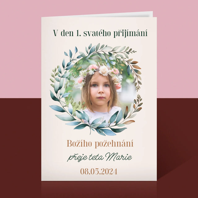 Fotka A Textem: V Den 1. Svatého Přijímání - Přání