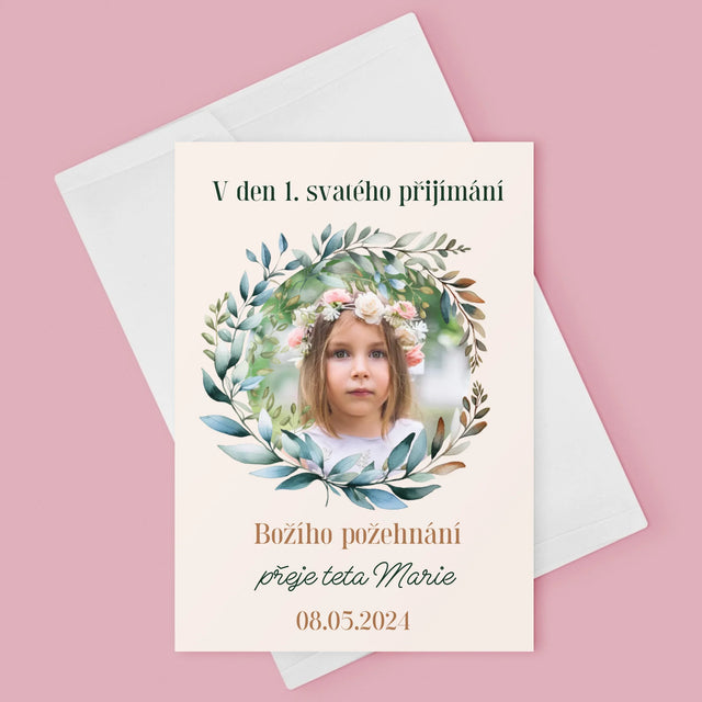 Fotka A Textem: V Den 1. Svatého Přijímání - Přání