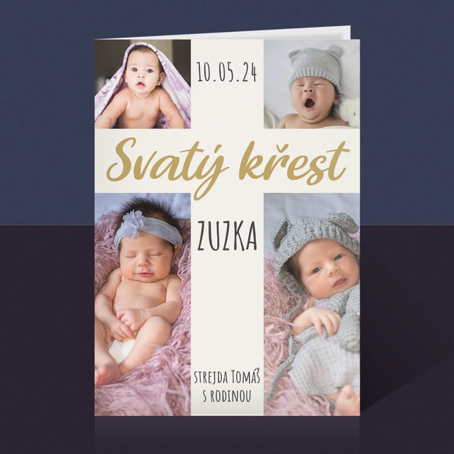 Fotokoláž: Svatý Křest Kříž - Přání