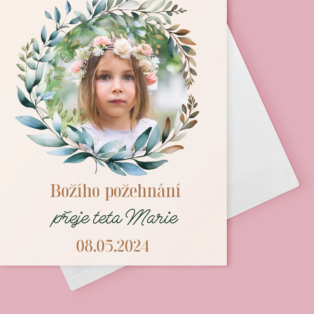 Fotka A Textem: V Den 1. Svatého Přijímání - Přání