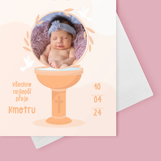 Fotka A Textem: Na Památku Svatého Křtu - Přání