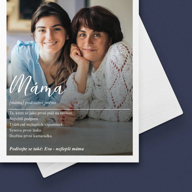 Fotka A Textem: Máma Definice - Přání
