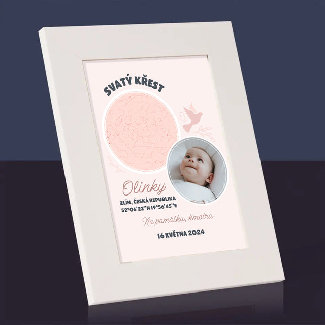 Hvězdná Mapa: Křest - Fotorámeček