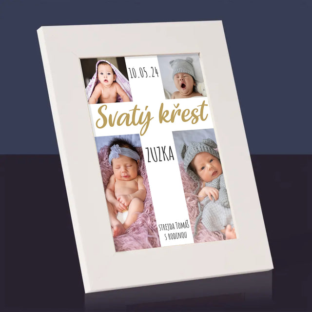 Fotokoláž: Svatý Křest Kříž - Fotorámeček