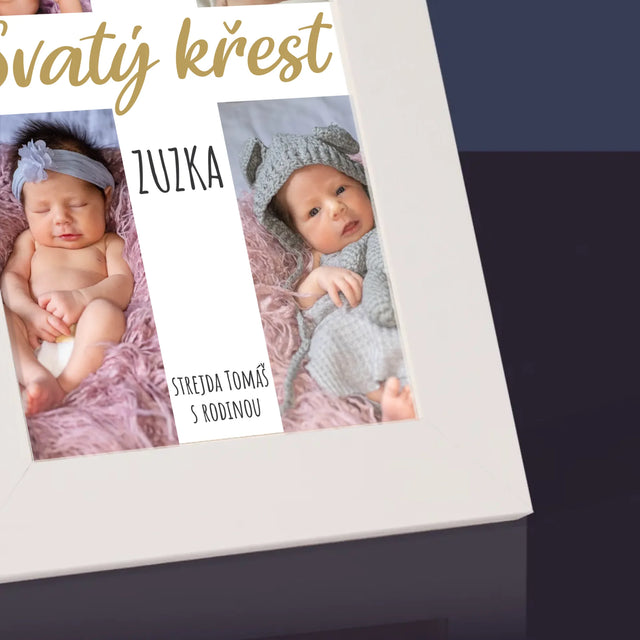 Fotokoláž: Svatý Křest Kříž - Fotorámeček