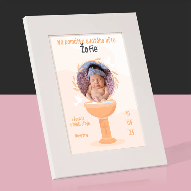 Fotka A Textem: Na Památku Svatého Křtu - Fotorámeček