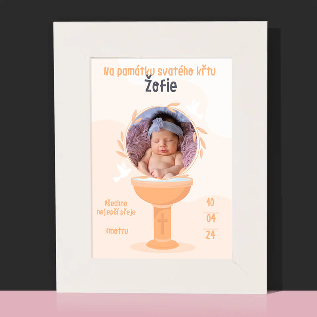 Fotka A Textem: Na Památku Svatého Křtu - Fotorámeček