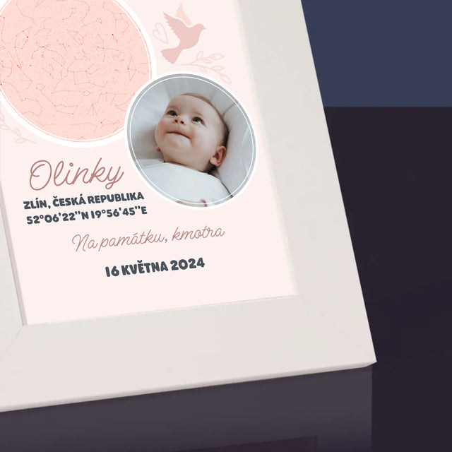 Hvězdná Mapa: Křest - Fotorámeček