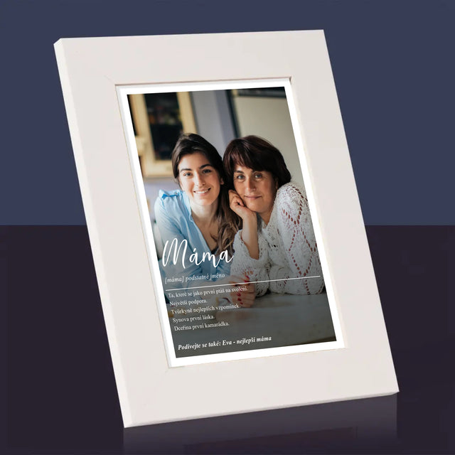 Fotka A Textem: Máma Definice - Fotorámeček