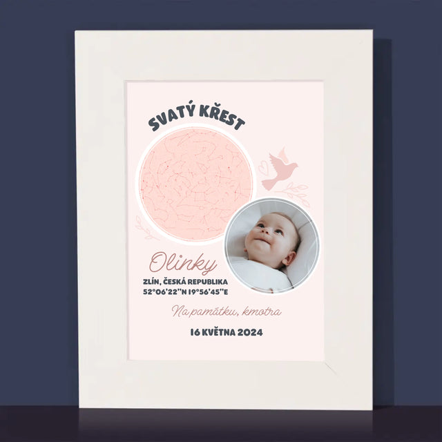 Hvězdná Mapa: Křest - Fotorámeček