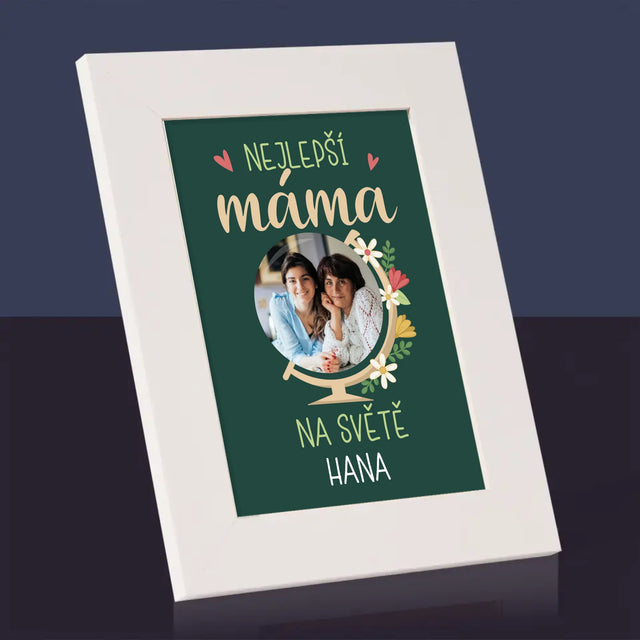 Fotka A Textem: Nejlepší Máma Svět - Fotorámeček