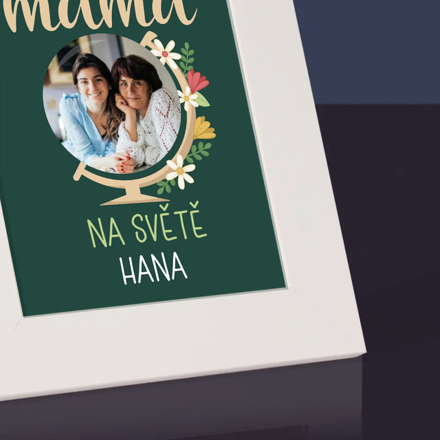 Fotka A Textem: Nejlepší Máma Svět - Fotorámeček